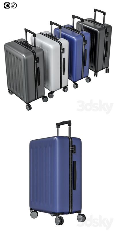 Suitcase travel Xiaomi RUNMI 90 Points Gray Stars